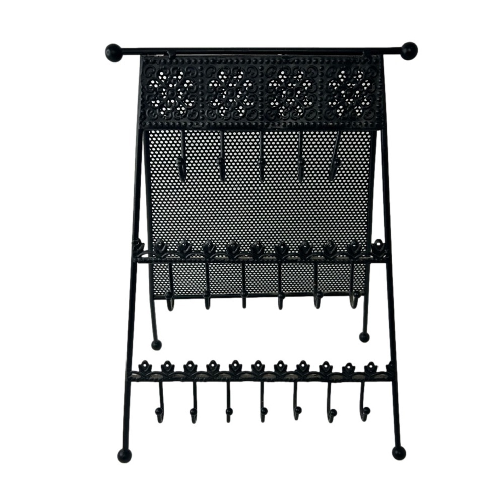 Black Metal Jewelry Organizer